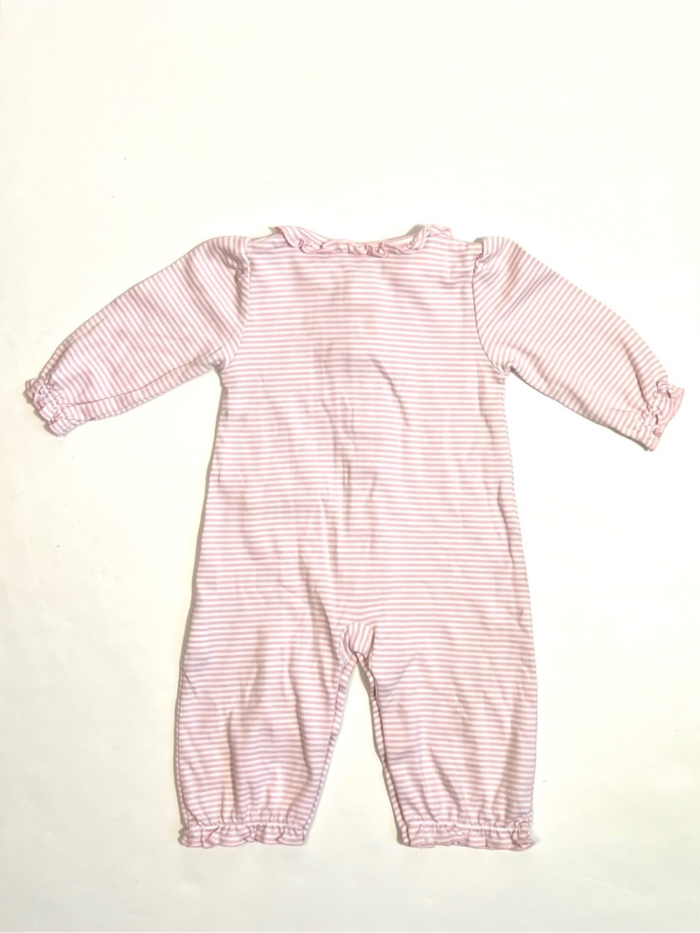 Kissy Kissy Simple Stripes Pink Playsuit Size 3-6 Months - Picture 3 of 6